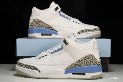 “UNC” RETRO JORDAN CT8532-104 3 AIR WHITE 0830